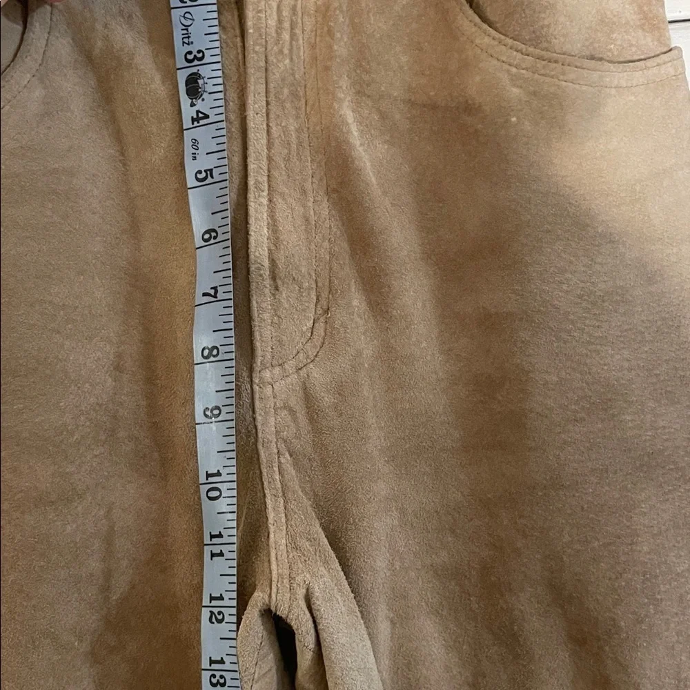 Lauren Ralph Lauren Tan Soft Suede High Waisted Vintage Pants